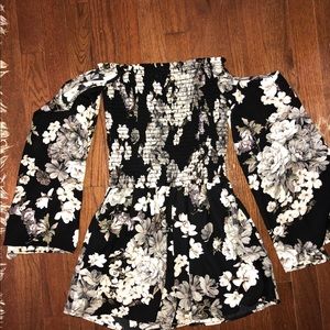 Off the shoulder romper